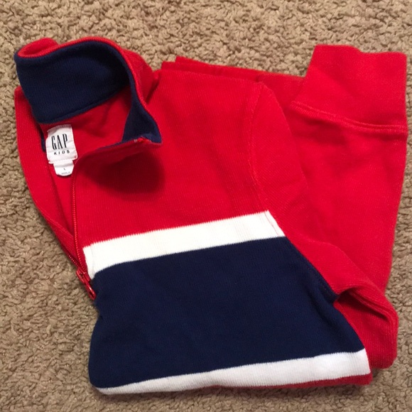 GAP Kids quarter zip up pullover sweater - Picture 5 of 5